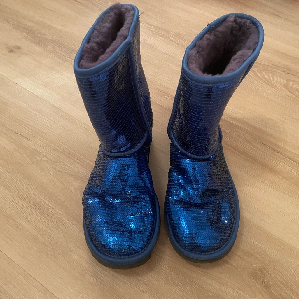 Ugg Blue Sequin Ugg Boots